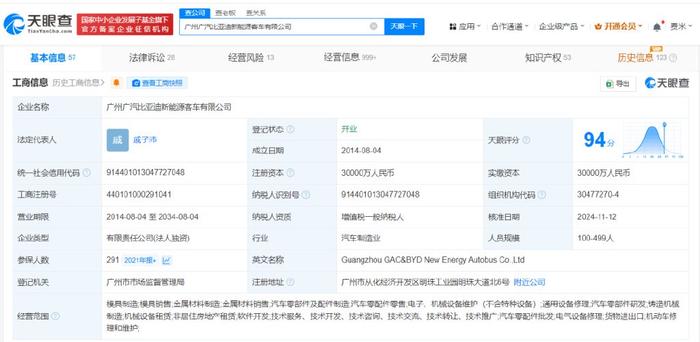 廣汽比亞迪新能源客車公司新帥上任，戚子沛法定代表人董事長一肩挑(圖3)